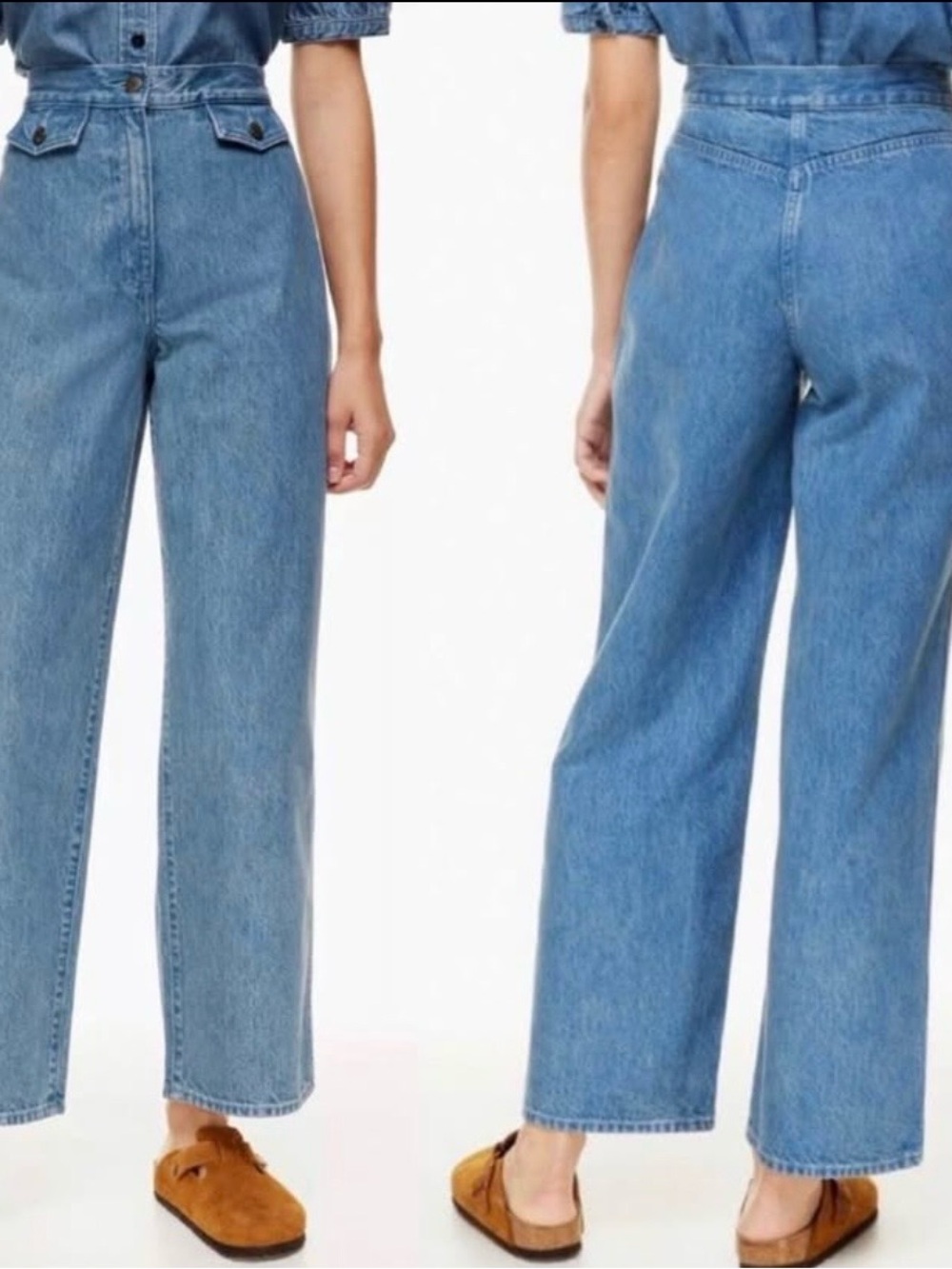 Wilfred Straight-Leg Jeans in Light Blue Denim